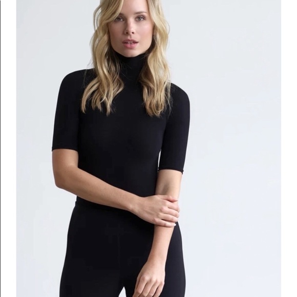 Commando Ballet Short Sleeve Turtleneck Bodysuit One Size Fits Most NWT - Picture 6 of 14